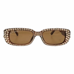 BB Crystal Sunglasses - Golden Brown - B.B. Simon®