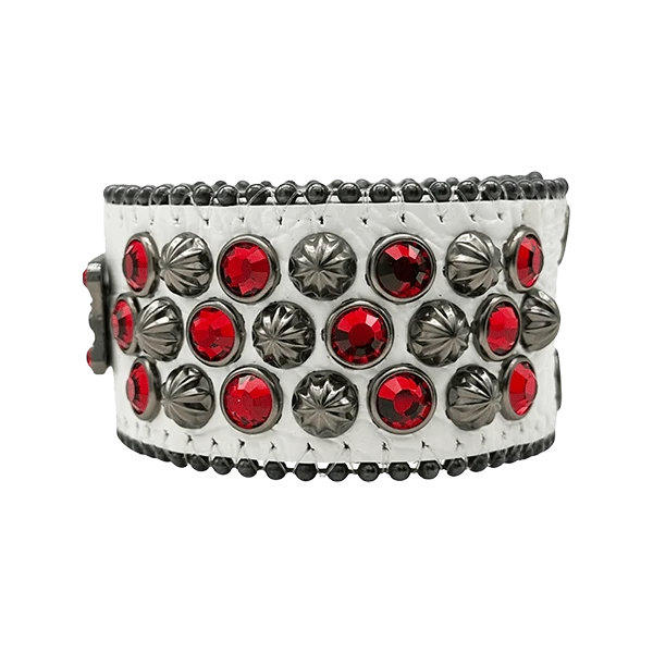 Lavasan Cuff - White/Red - B.B. Simon® 2 Lavasan Cuff - White/Red - B.B. Simon® - Image 2