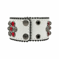 Lavasan Cuff - White/Red - B.B. Simon® 5 Lavasan Cuff - White/Red - B.B. Simon® -B.B Simon BB Cuffs 7 2