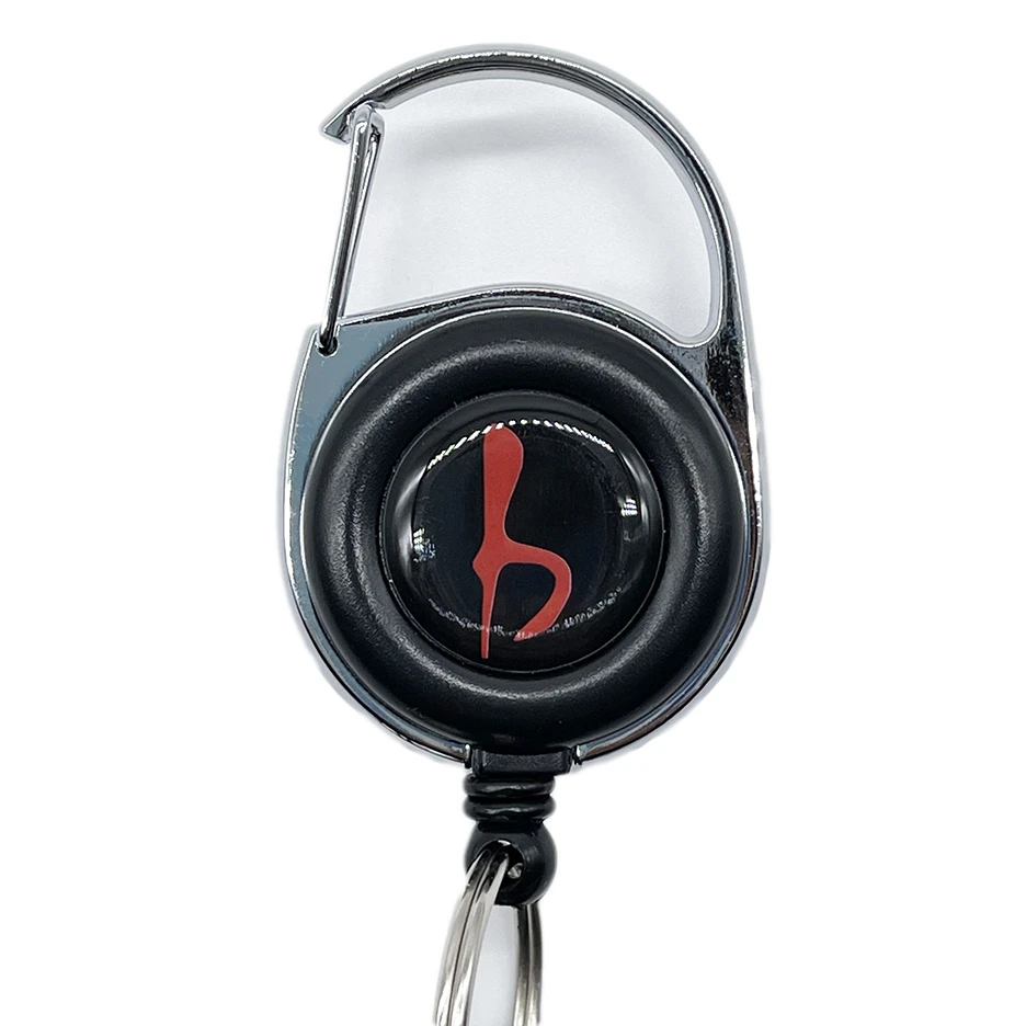 Retractable Lighter Holder - Embossed Black BB Pattern/Multi - B.B. Simon® 2 Retractable Lighter Holder - Embossed Black BB Pattern/Multi - B.B. Simon® - Image 2