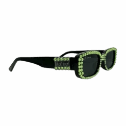 BB Crystal Sunglasses – Black/Green - B.B. Simon® -B.B Simon BlackGreen 145616