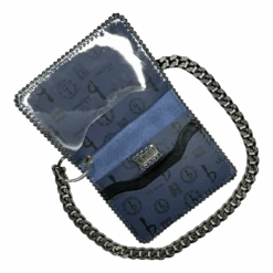 Chain Wallet - Navy Bb Pattern - B.B. Simon® -B.B Simon Chain Wallets PNG 11