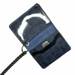 Chain Wallet - Navy Bb Pattern - B.B. Simon® -B.B Simon Chain Wallets PNG 12