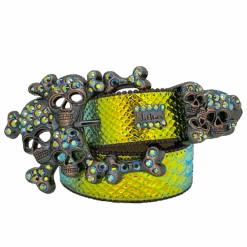 Iridescent Gold Python Skull Pile - B.B. Simon®