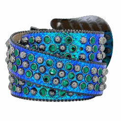 Lavasan Iridescent Blue Python - B.B. Simon® -B.B Simon IMG 9059 4S