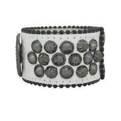 Cuff Round Crystal B- White/Black Jet Hem - B.B. Simon® -B.B Simon IMG 0055 3S