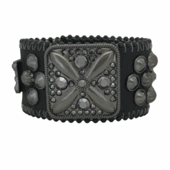 Cuff Ixora- Black/Jet Hem - B.B. Simon®