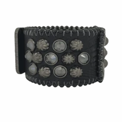 Cuff Ixora- Black/Jet Hem - B.B. Simon® -B.B Simon IMG 0060 3S