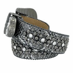 Double B Trojan- Silver Coiled Serpent/Black Chrome - B.B. Simon® -B.B Simon IMG 0188 4S 3335 W35 Chrome BF