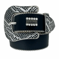 The Amir-Black /Silver Coiled Serpent-Silver/Chrome - B.B. Simon®