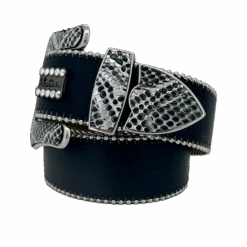 The Amir-Black /Silver Coiled Serpent-Silver/Chrome - B.B. Simon® -B.B Simon IMG 0325 3S 3001 S30 W35 Chrome SF