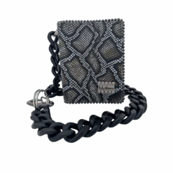 Chain Wallet-Coiled Serpent-Black B.D. - B.B. Simon®