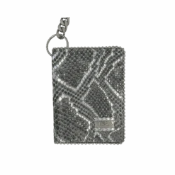 Chain Wallet- Silver Coiled Serpent/ Chrome - B.B. Simon® -B.B Simon IMG 0350 3S