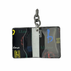 Chain Wallet- Small Bb Pattern Black / Citrine - B.B. Simon® -B.B Simon IMG 0625 3S