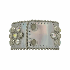 Lavasan Cuff Silver Pearl-AB - B.B. Simon® -B.B Simon IMG 0640 3S