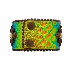 Trojan Cuff Iridescent Gold Python Copper - B.B. Simon® -B.B Simon IMG 0650 2S