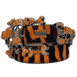 Acid Wash Tiger Stripe Skull Pile Copper - B.B. Simon®