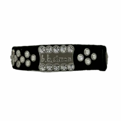 Thin Cuff2 Suede Black Clear S - B.B. Simon®