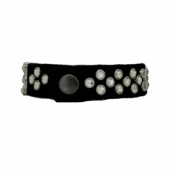 Thin Cuff2 Suede Black Clear S - B.B. Simon® -B.B Simon IMG 3866 3S