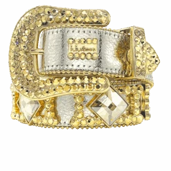 Bbsimon Belts Whit Italian Leather And Swarovski Crystal Made In Usa