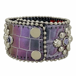 Trojan Cuff Royal Mauve Purple - B.B. Simon® -B.B Simon IMG 6912 3S