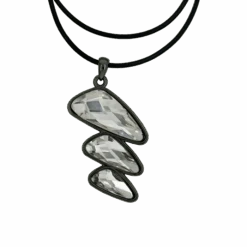 Trio Prism Necklace Clear - B.B. Simon®