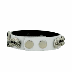 Thin Cuff Skull White - B.B. Simon® -B.B Simon IMG 7407 3S