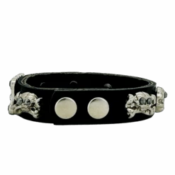 Thin Cuff Skull Black - B.B. Simon® -B.B Simon IMG 7411 3S