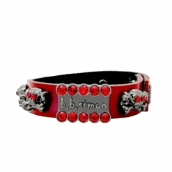 Thin Cuff Skull Red - B.B. Simon®