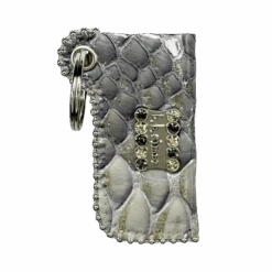 Retractable Lighter Holder - Grey Snake - B.B. Simon®