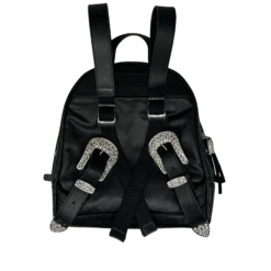 Medium Backpack - Classic Black - B.B. Simon® -B.B Simon Med Backpacks 1 3 2
