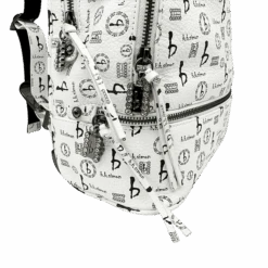 Medium Backpack - White - B.B. Simon® -B.B Simon Med Backpacks 3 4