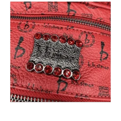 Medium Backpack - Red - B.B. Simon® -B.B Simon Med Backpacks 4 4 1