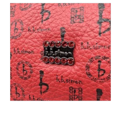 Medium Backpack - Red - B.B. Simon® -B.B Simon Med Backpacks 4 7 1