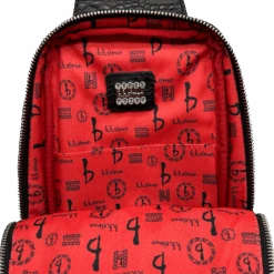 Sling Bag - Black Croc - B.B. Simon® -B.B Simon Sling Bags 6 2 1