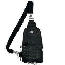 Sling Bag - Black Croc - B.B. Simon®
