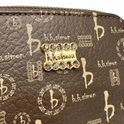 BB Pattern Sling Bag - Brown - B.B. Simon® -B.B Simon Sling Bags 15 1