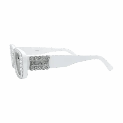 BB Crystal Sunglasses – Pure White - B.B. Simon® -B.B Simon Sunglasses E28093 Pure White 2803