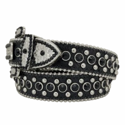 Western Skinny Jet Black Raven - B.B. Simon® -B.B Simon Western Skinny Jet Black Raven 2