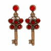 Key Earrings Copper Lt.Siam - B.B. Simon®