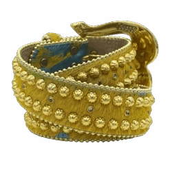 Acid Wash Aries - Yellow/Gold - B.B. Simon® -B.B Simon new belts 25 2