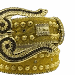 Acid Wash Aries - Yellow/Gold - B.B. Simon® -B.B Simon new belts 26 2