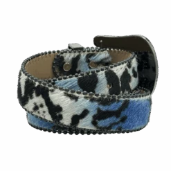 The Skinny Classic - Blue Leopard - B.B. Simon® -B.B Simon new belts 8