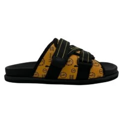 BB Pattern Strapped Slides - Butterscotch - B.B. Simon®