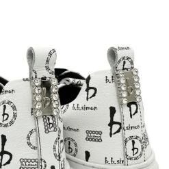 BB Pattern Shoes - White - B.B. Simon® -B.B Simon pixelcut 8 5