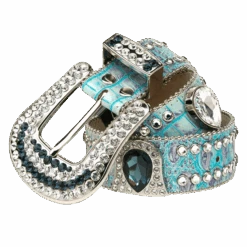 Aqua BB Simon Blue Swarovski Bling Belt