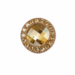 BB Simon Swarovski Lemon Yellow Gold Crystal Door Knob Handle Puller Home Collection Decor