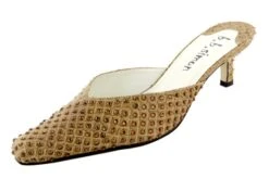 BB Simon Swarovski Crystal Camel Brown Pumps Womens Shoes Heels -B.B Simon products bbsimon shoes 7463 camel st swarovski studded pumps IMG 9592