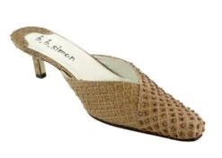 BB Simon Swarovski Crystal Camel Brown Pumps Womens Shoes Heels -B.B Simon products bbsimon shoes 7463 camel st swarovski studded pumps IMG 9593 1