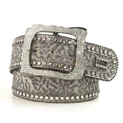 Bb Simon Swarovski Crystals Italian Leather Belts Made In USA-2555-E89 Harriet